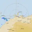 Live Dampier Weather Radar - 128km - Rain Rate