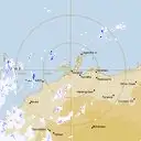 Live Dampier Weather Radar - 128km - Rain Rate