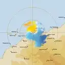 Live Dampier Weather Radar - 128km - Doppler Wind