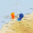Live Dampier Weather Radar - 128km - Doppler Wind