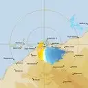 Live Dampier Weather Radar - 128km - Doppler Wind