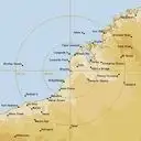 Live Broome Weather Radar - 512km - Rain Rate