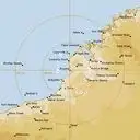 Live Broome Weather Radar - 512km - Rain Rate
