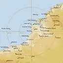 Live Broome Weather Radar - 512km - Rain Rate