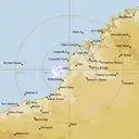 Live Broome Weather Radar - 512km - Rain Rate