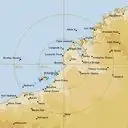 Live Broome Weather Radar - 512km - Rain Rate