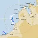 Live Broome Weather Radar - 256km - Rain Rate