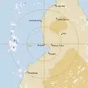 Live Broome Weather Radar - 128km - Rain Rate