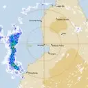 Live Broome Weather Radar - 128km - Rain Rate