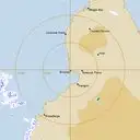 Live Broome Weather Radar - 128km - Rain Rate