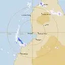 Live Broome Weather Radar - 128km - Rain Rate