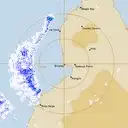 Live Broome Weather Radar - 128km - Rain Rate