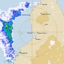 Live Broome Weather Radar - 128km - Rain Rate