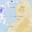 Live Broome Weather Radar - 128km - Rain Rate