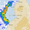 Live Broome Weather Radar - 128km - Rain Rate