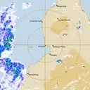 Live Broome Weather Radar - 128km - Rain Rate