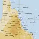 Live Cairns Weather Radar - 512km - Rain Rate