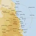 Live Cairns Weather Radar - 256km - Rain Rate