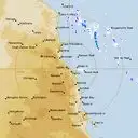 Live Cairns Weather Radar - 256km - Rain Rate