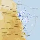 Live Cairns Weather Radar - 256km - Rain Rate