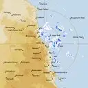 Live Cairns Weather Radar - 256km - Rain Rate