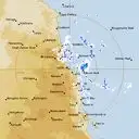 Live Cairns Weather Radar - 256km - Rain Rate