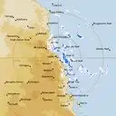Live Cairns Weather Radar - 256km - Rain Rate