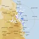 Live Cairns Weather Radar - 256km - Rain Rate