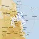 Live Cairns Weather Radar - 256km - Rain Rate