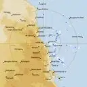 Live Cairns Weather Radar - 256km - Rain Rate