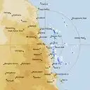 Live Cairns Weather Radar - 256km - Rain Rate
