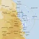 Live Cairns Weather Radar - 256km - Rain Rate