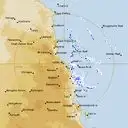 Live Cairns Weather Radar - 256km - Rain Rate