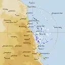 Live Cairns Weather Radar - 256km - Rain Rate