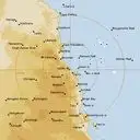 Live Cairns Weather Radar - 256km - Rain Rate