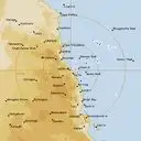 Live Cairns Weather Radar - 256km - Rain Rate
