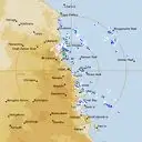 Live Cairns Weather Radar - 256km - Rain Rate
