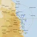 Live Cairns Weather Radar - 256km - Rain Rate