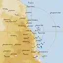 Live Cairns Weather Radar - 256km - Rain Rate