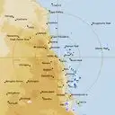 Live Cairns Weather Radar - 256km - Rain Rate