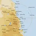 Live Cairns Weather Radar - 256km - Rain Rate