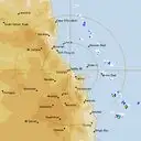 Live Cairns Weather Radar - 128km - Rain Rate