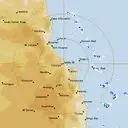Live Cairns Weather Radar - 128km - Rain Rate