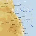 Live Cairns Weather Radar - 128km - Rain Rate