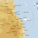 Live Cairns Weather Radar - 128km - Rain Rate