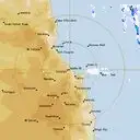 Live Cairns Weather Radar - 128km - Rain Rate