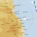 Live Cairns Weather Radar - 128km - Rain Rate