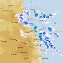 Live Cairns Weather Radar - 128km - Rain Rate