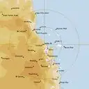 Live Cairns Weather Radar - 128km - Rain Rate