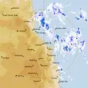 Live Cairns Weather Radar - 128km - Rain Rate